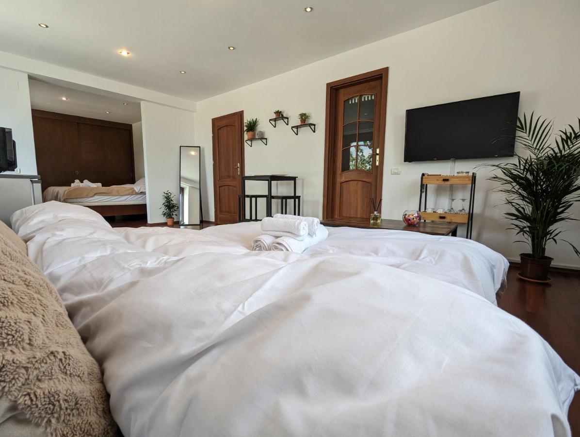 Horizon View Villa - Lakefront Terrace Suite Bukares Bagian luar foto